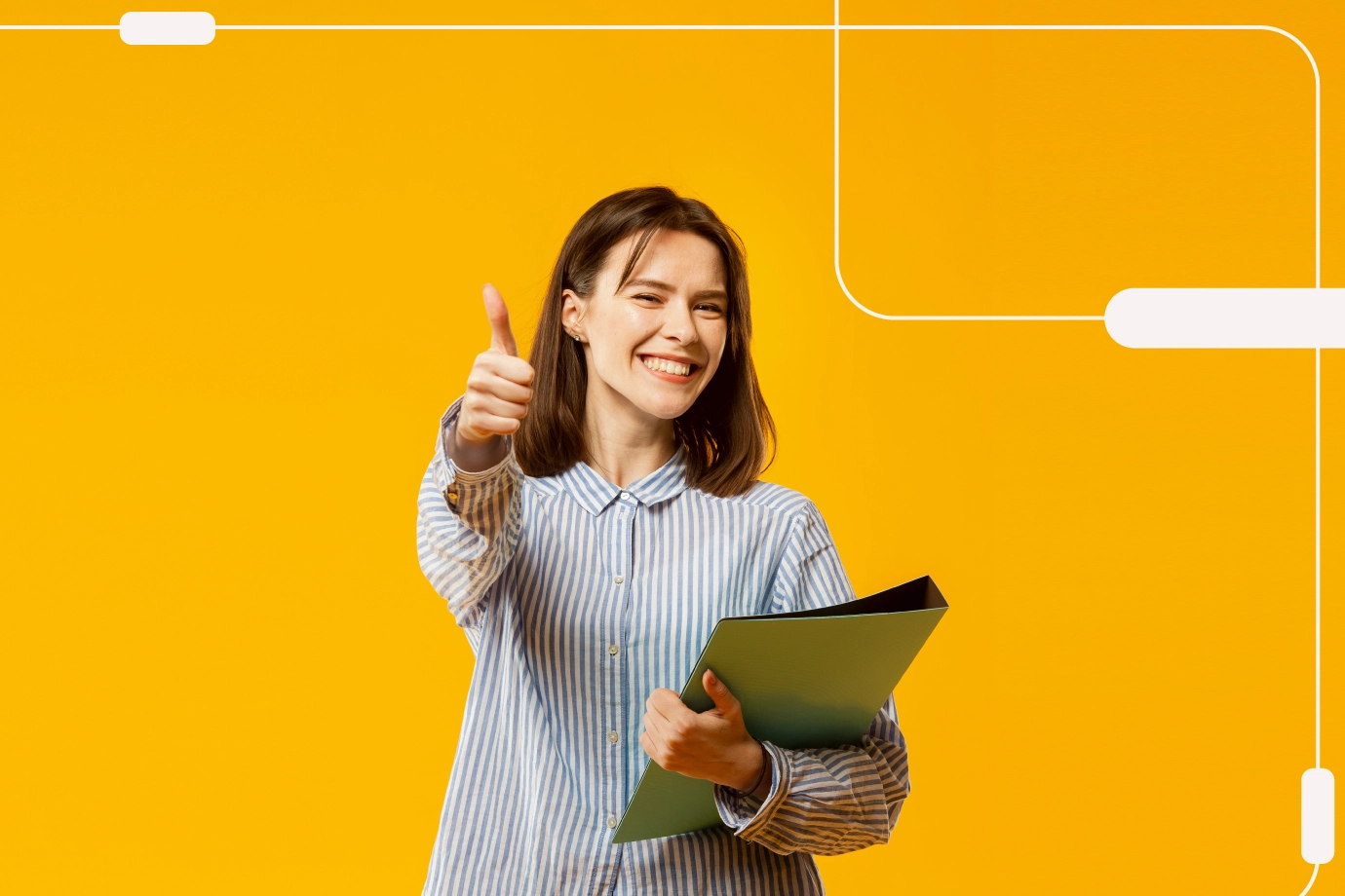 Imagen de estudiante feliz con su decisión de carrera en referencia a la prueba TuSentido de Psigma Corp