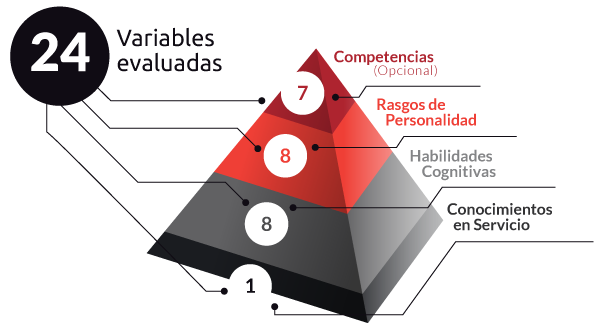 Imagen de las variables evaluadas por la prueba eros k de psigma corp